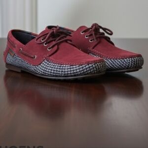 SHOENS Men's Oxford Shoes Loafer Casual Sneakers Black Maroon White Size 11